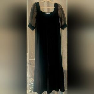 Zara Elegant Black Long Sleeve Dress